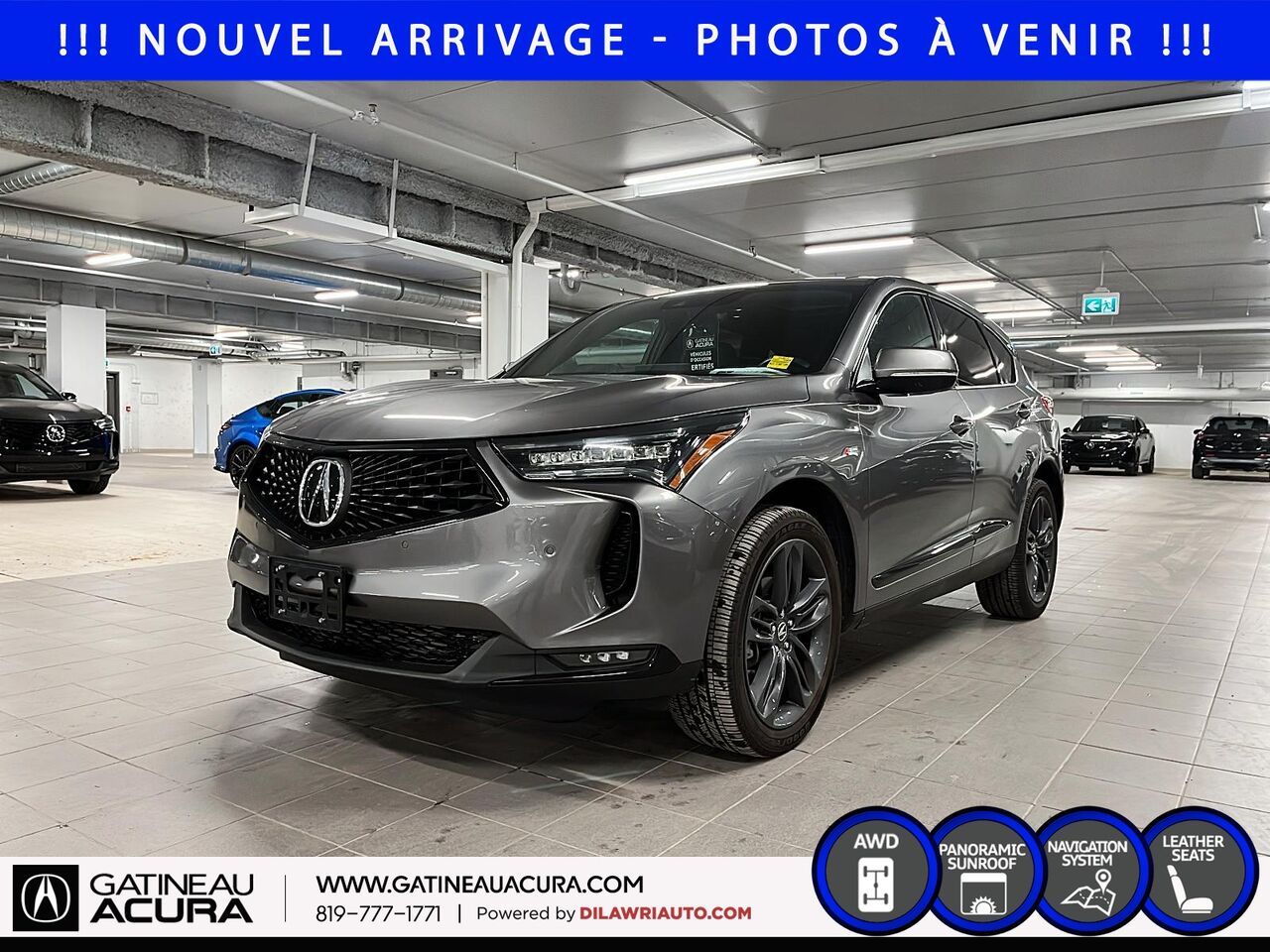 Gray 2024 Acura RDX SUV / Crossover All-Wheel Drive
