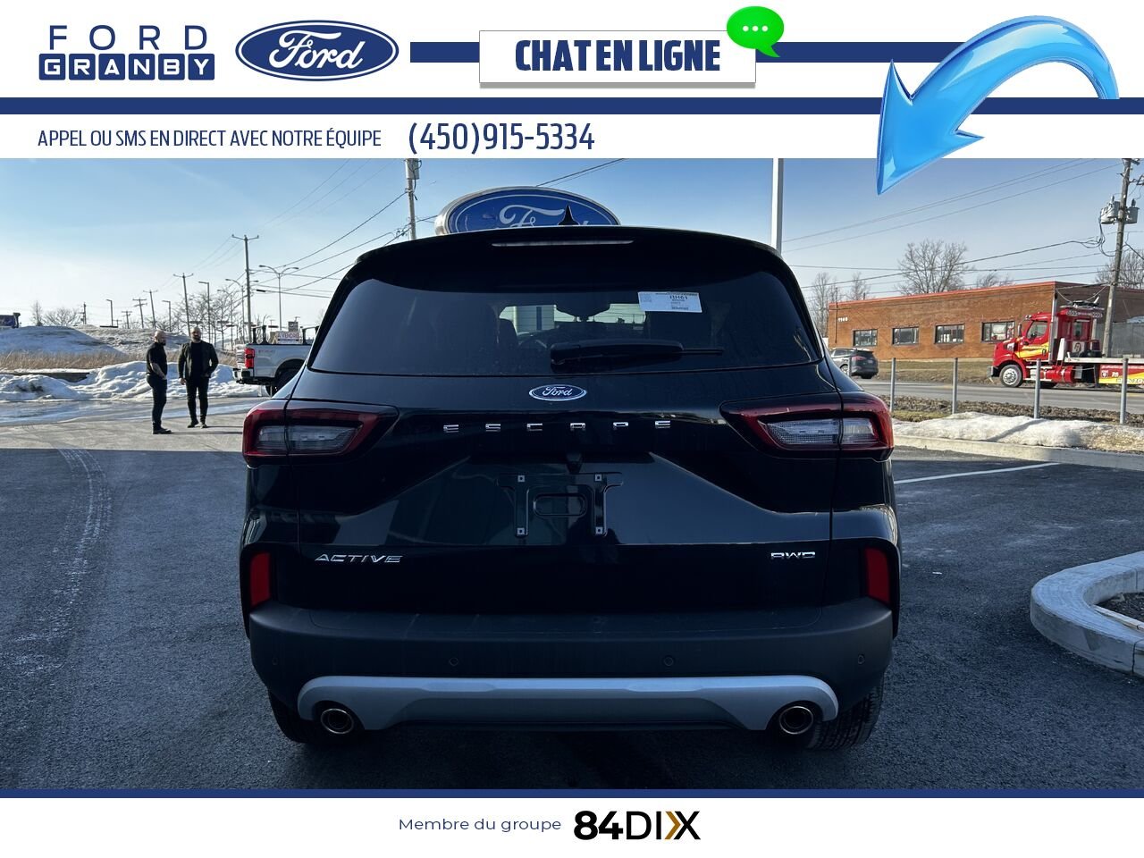 Ford Escape 2025 Noir agate métallisé Granby - photo #3