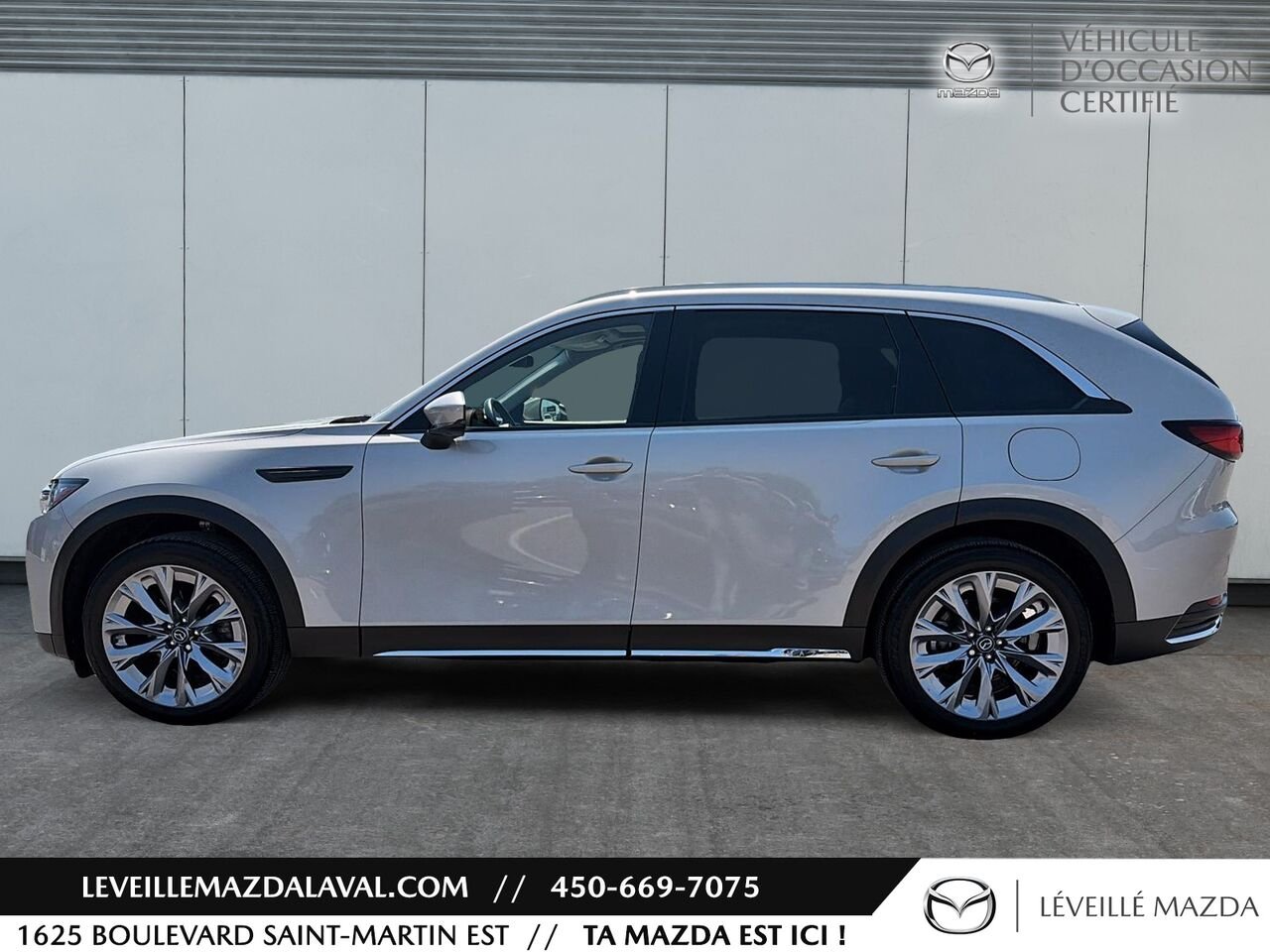 Mazda CX-90 hybride léger GT TI 2024 gray Laval - photo #7