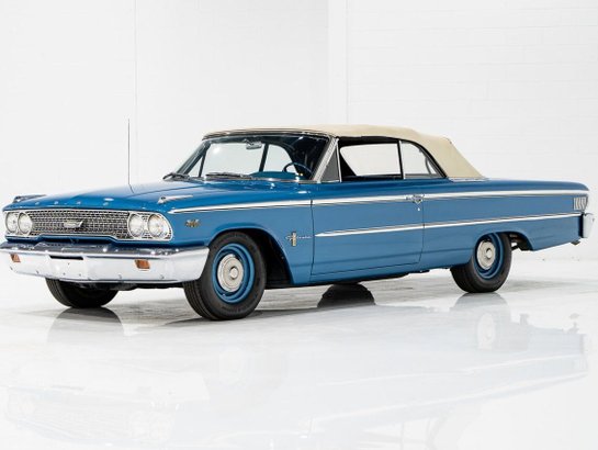 Ford Galaxie 500 1963 1963 Bleu