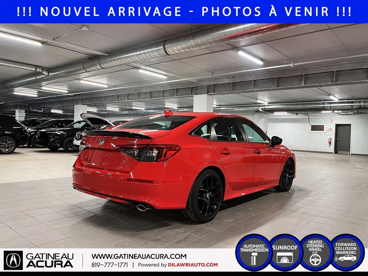 2022 Honda Civic Sport Red Gatineau - photo #4