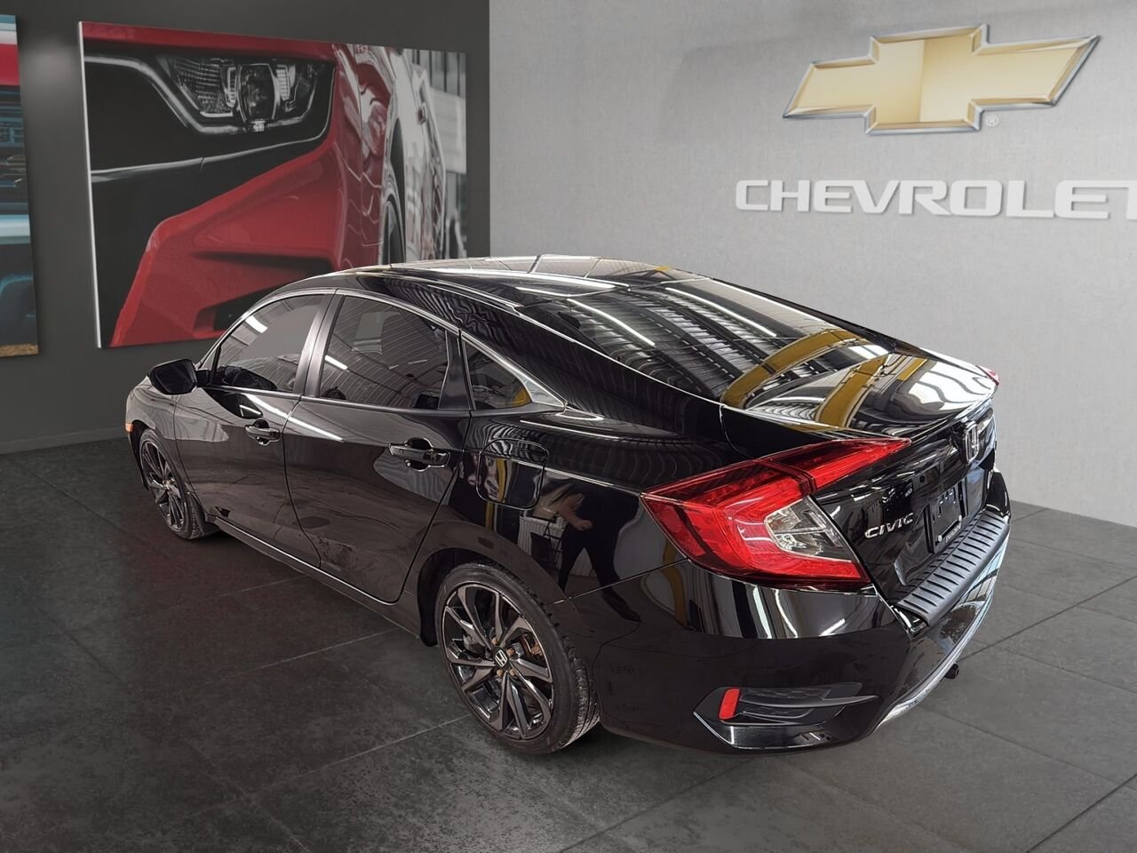 2020 HONDA CIVIC BERLINE LX Black Saint-Hyacinthe - photo #3