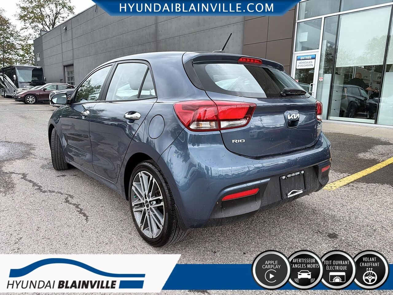 Kia Rio 5 portes 2023 Bleu Blainville - photo #5