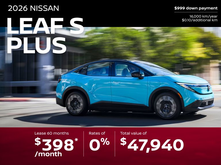 Nissan st eustache Accueil juillet LEAF S PLUS