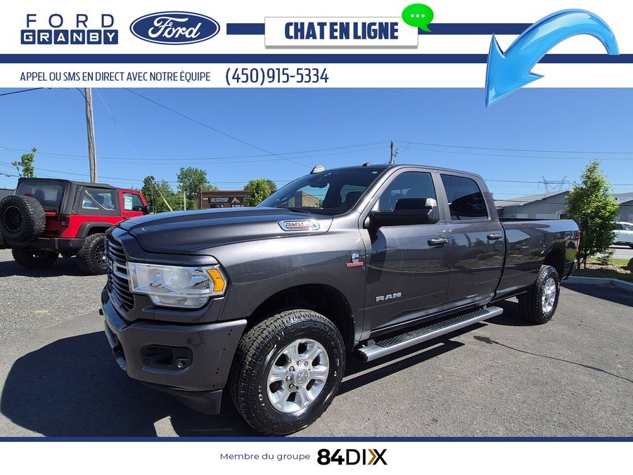 Ram 2500 Big Horn cabine d'équipe 4x4 caisse de 8 pi 2019 Gris