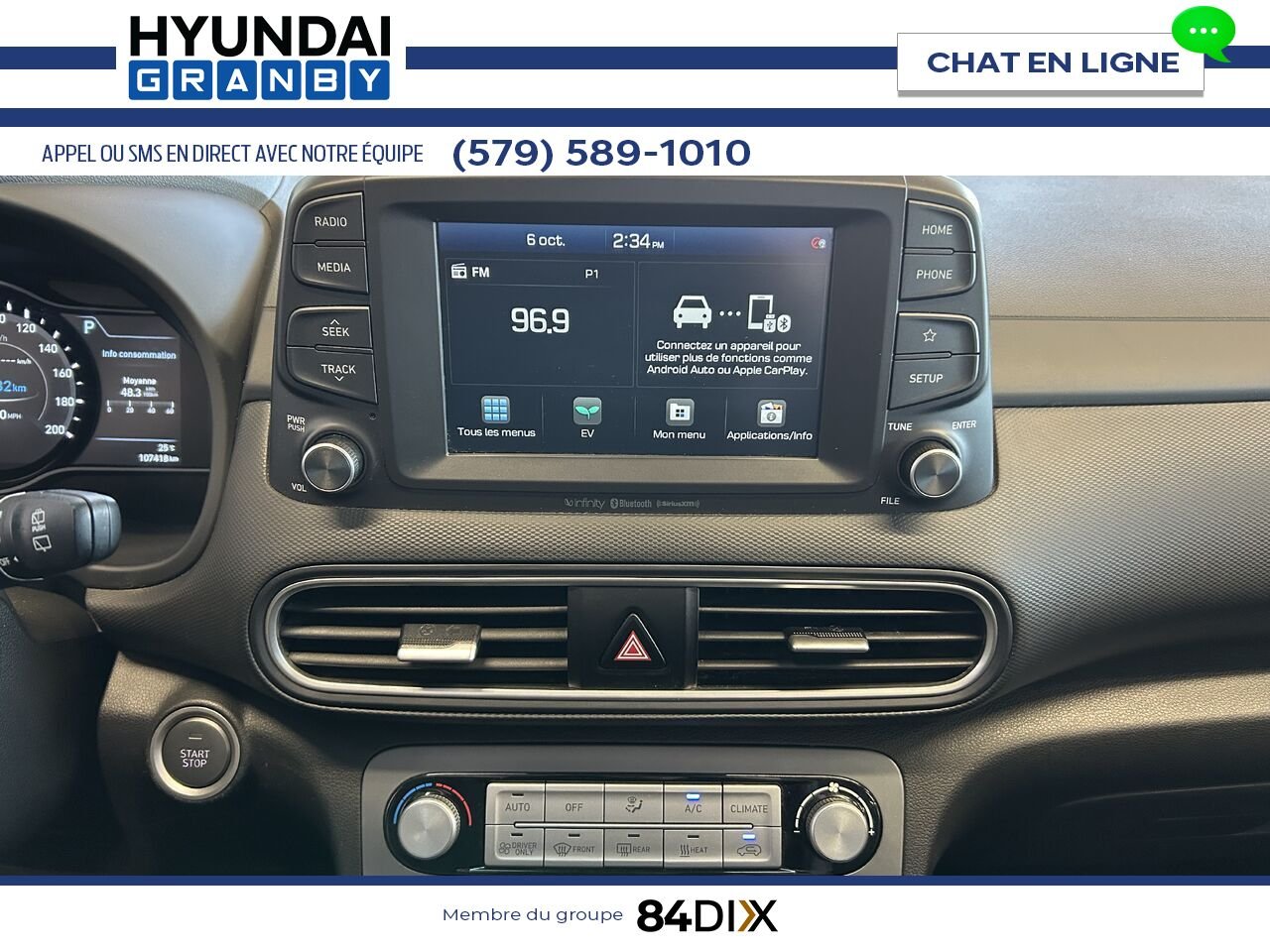 Hyundai Kona électrique 2021 Rouge Granby - photo #14