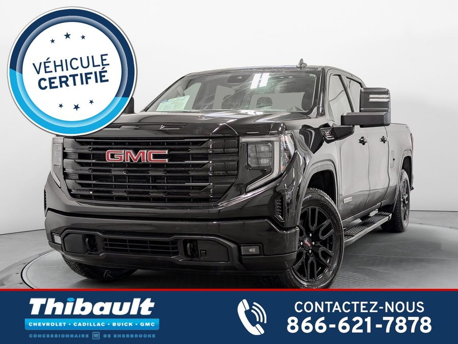 GMC SIERRA 1500 4WD CREW CAB PICKUP Elevation 3.0L Diesel volant et Sièges Chauffants 2024 Noir
