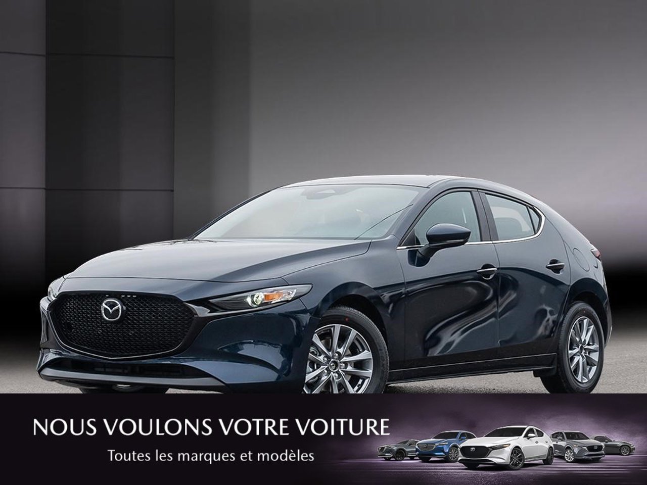 2026 Mazda Mazda3 Sport JM1BPAKL7T1889816 Deep Crystal Blue Mica Mirabel - photo #0