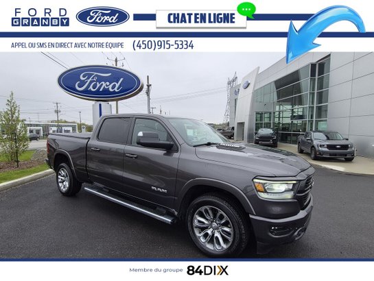Ram 1500 Laramie cabine d'équipe 4x4 caisse de 6,4 pi 2022 Gris