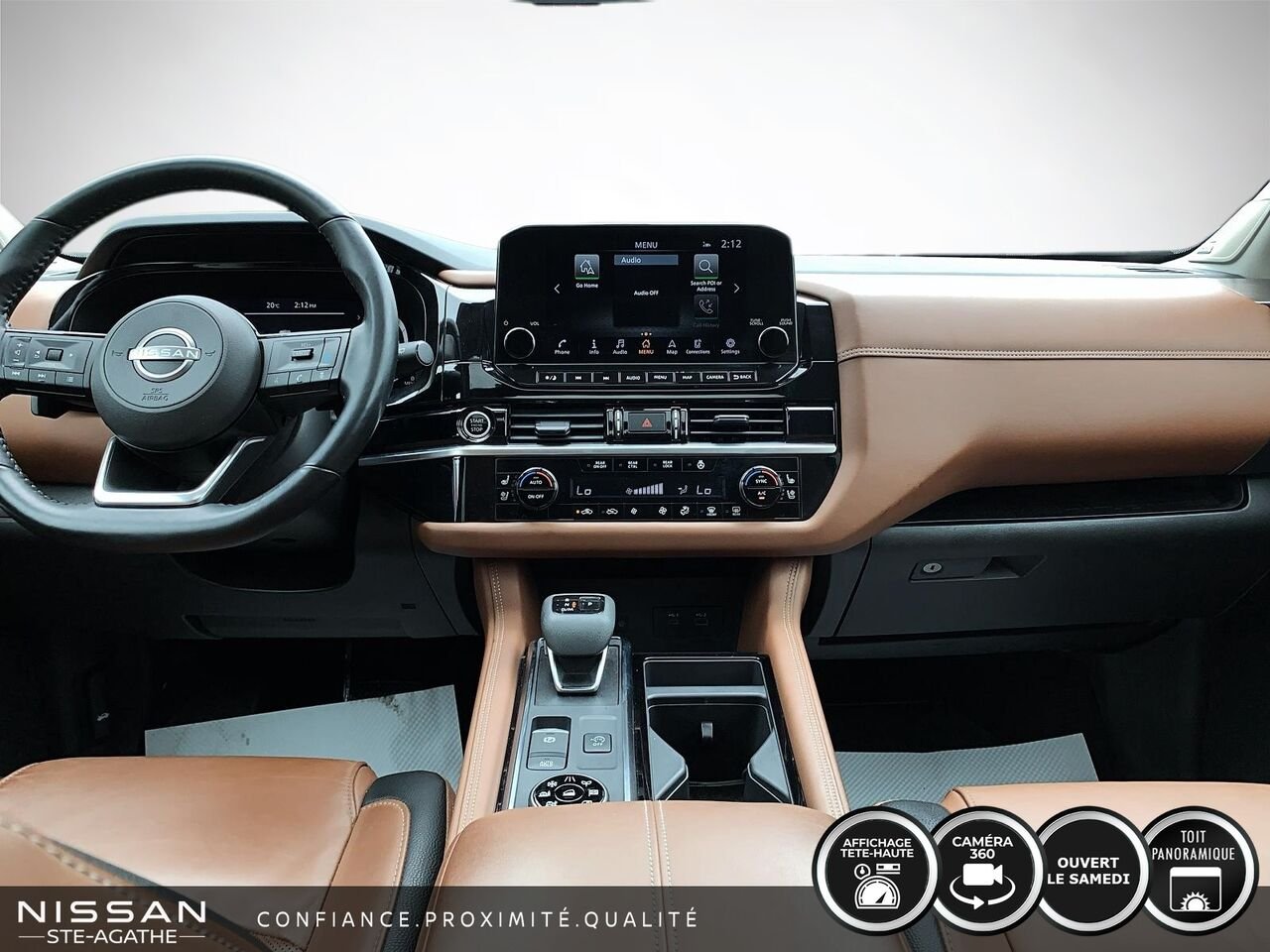2023 Nissan Pathfinder Platinum | CUIR BRUN | TOIT PANORAMIQUE | TOWING PACKAGE | Green Saint-Jérôme - photo #12