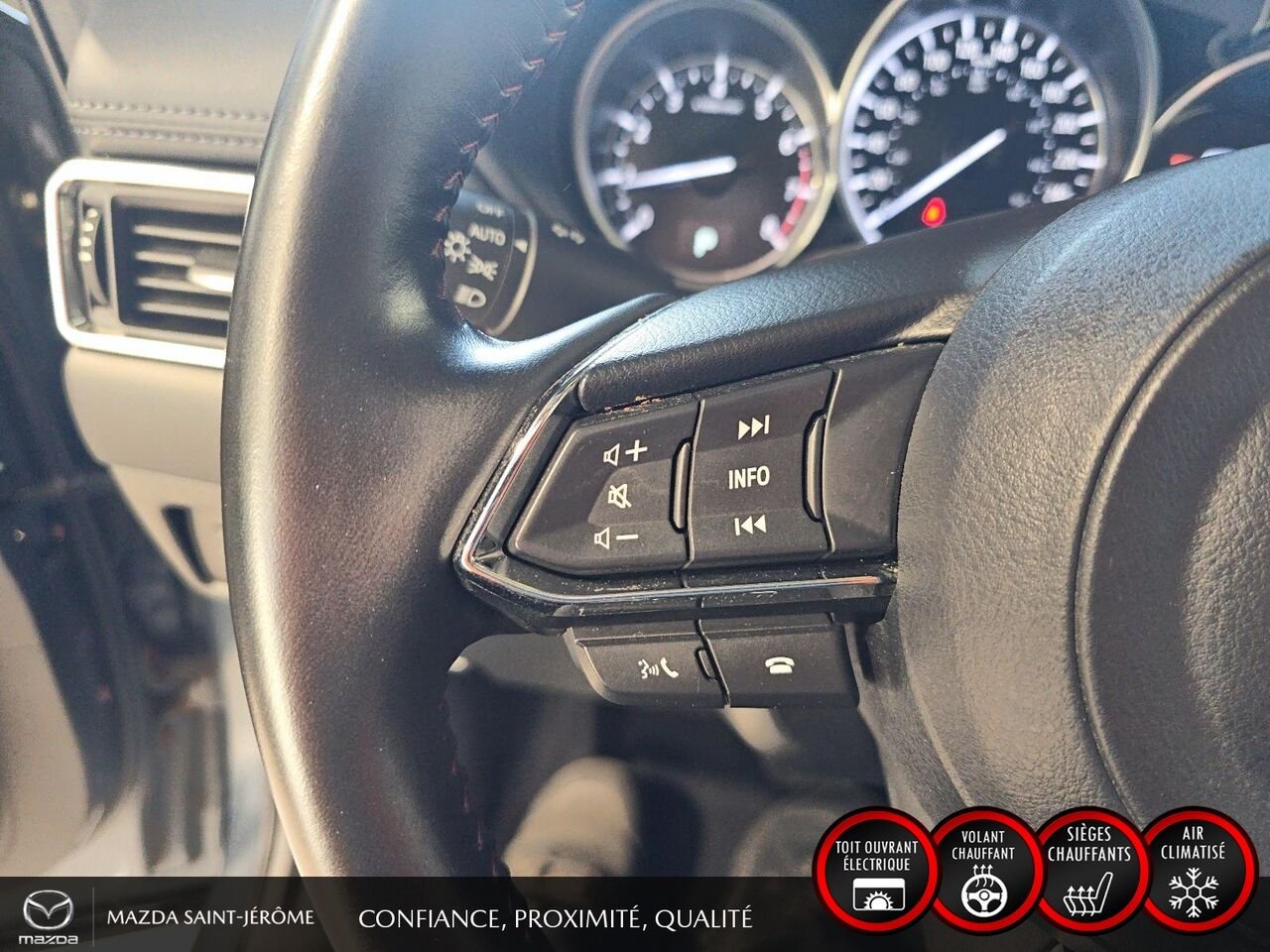 Mazda CX-5 Édition Kuro | CUIR | TOIT OUVRANT | AWD | 2021 Gris Saint-Jérôme - photo #14