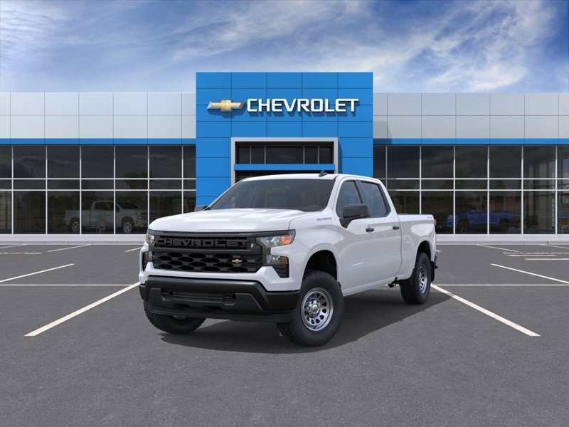 CHEVROLET Silverado 1500 K1500 SILVERADO CREW CAB WT STD/BOX (1WT) 2026 BLANC SOMMET Rivière-du-Loup - photo #0