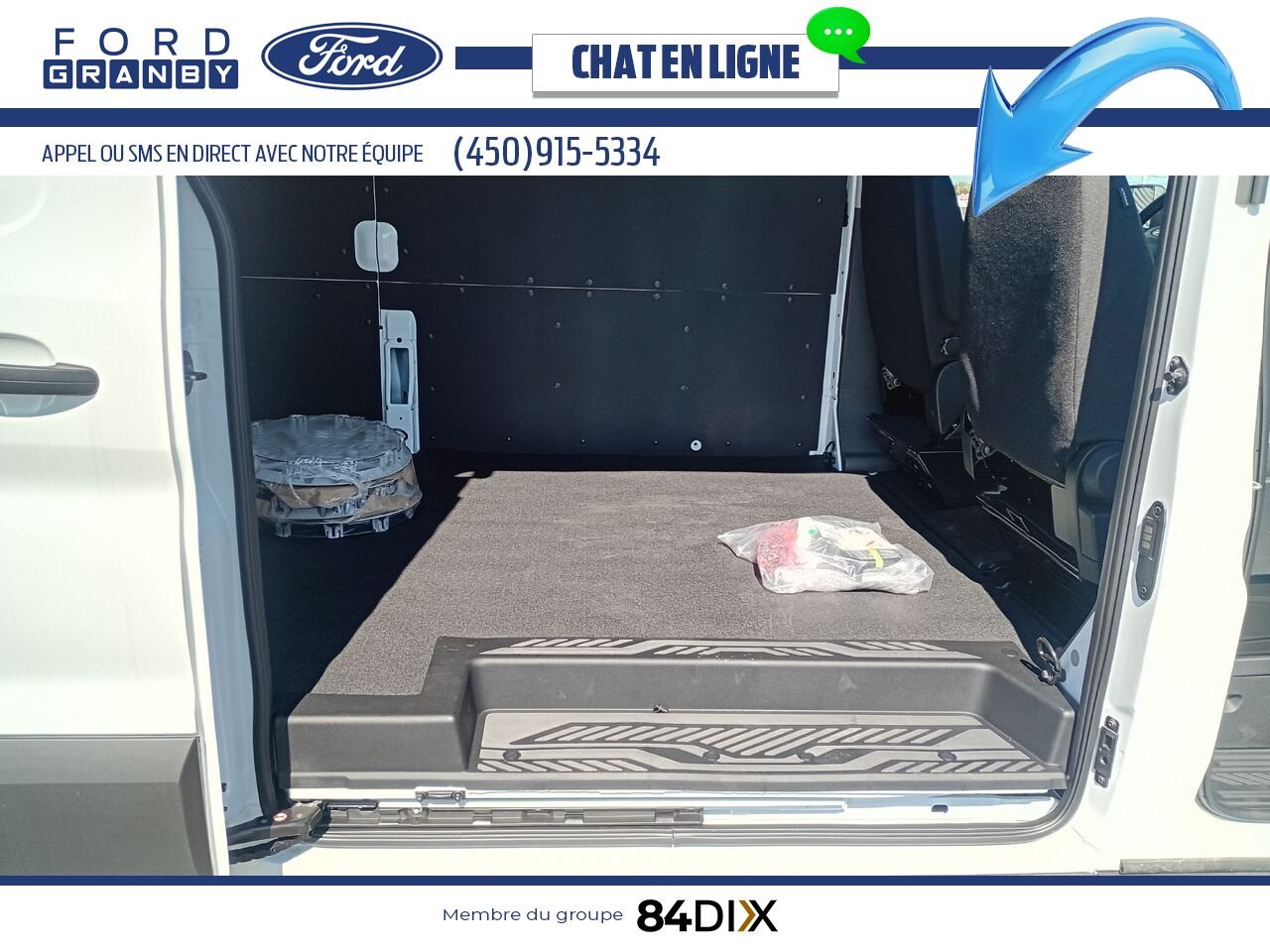 Ford E-TRANSIT FOURGONNETTE UTILITAIRE 2024 Blanc Granby - photo #21