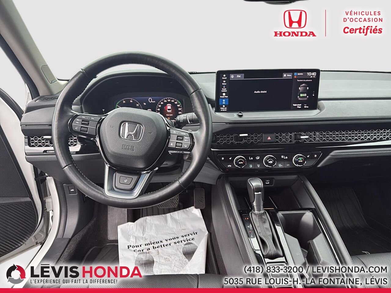 Honda Accord Hybride Touring Touring CVT 2023 Blanc Lévis - photo #18