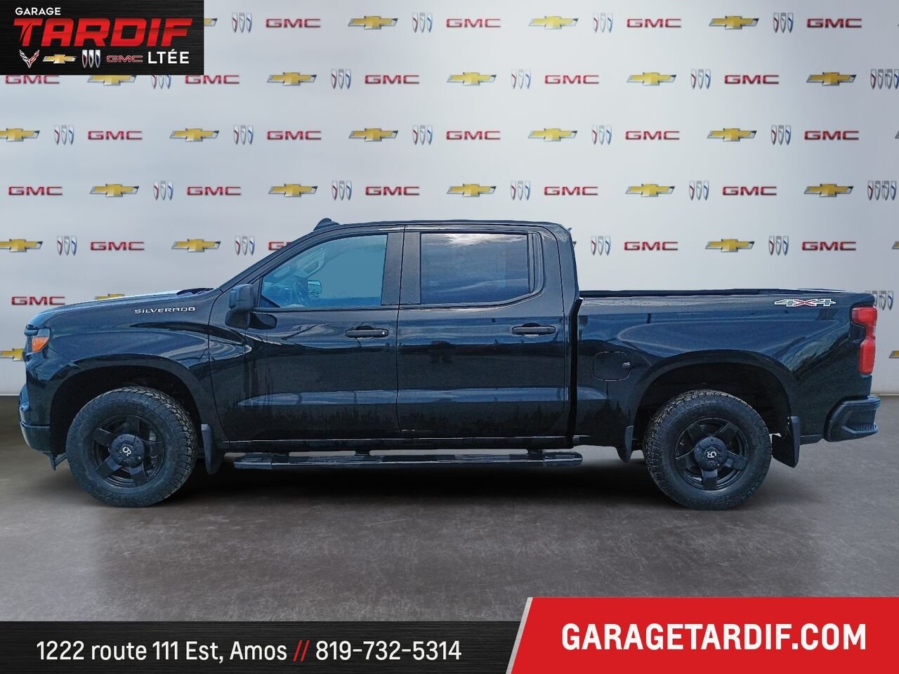 CHEVROLET 1500 4RM, CAISSE COURTE, CAB. MULTIPLAC 2024 Noir Amos - photo #4