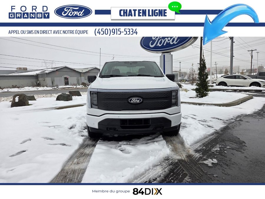 Ford F-150 Lightning Flash SuperCrew 4RM, 5,5 pi, Grande Autonomie 2024 Blanc