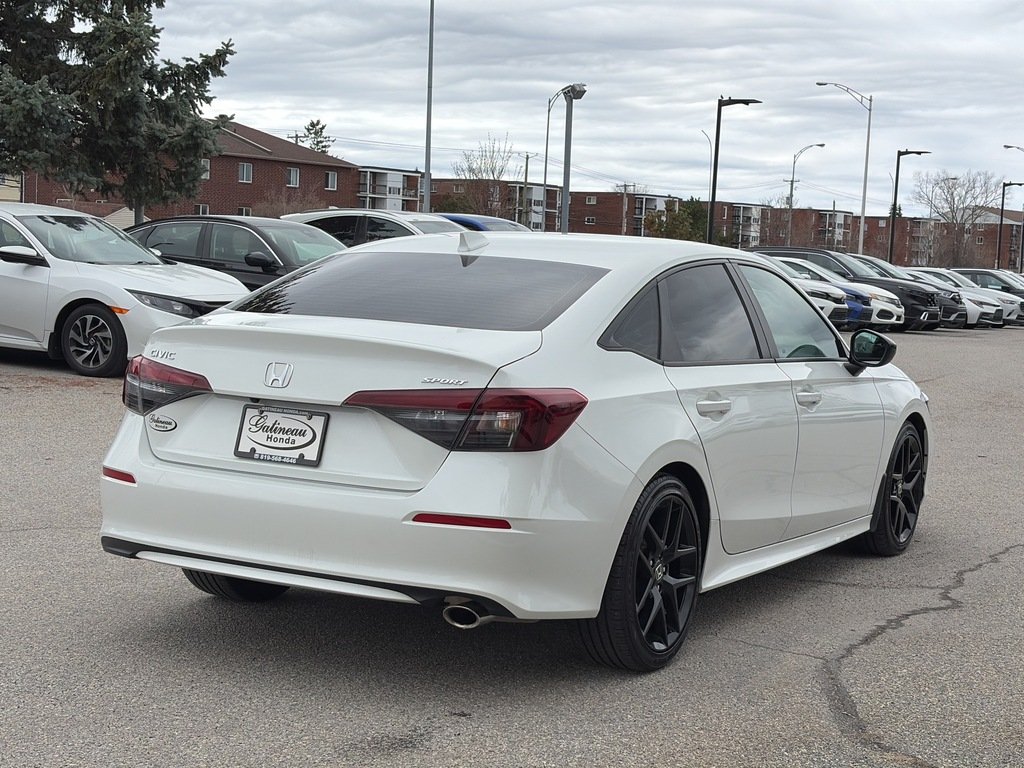 2025 Honda Civic Sedan Sport White Gatineau - photo #5