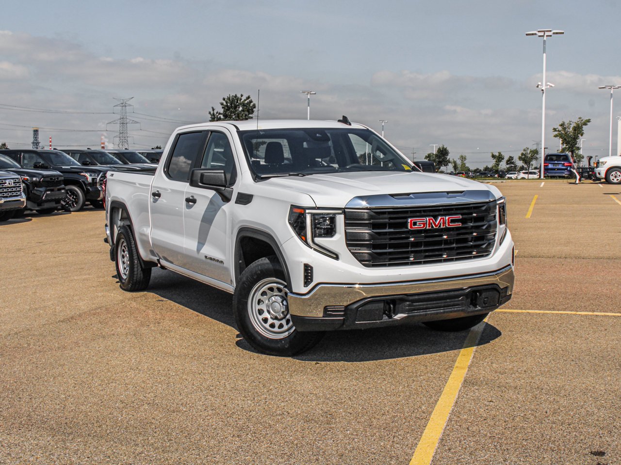 2023 GMC Sierra 1500 4WD Crew Cab 157 Pro White Sherwood Park - photo #1