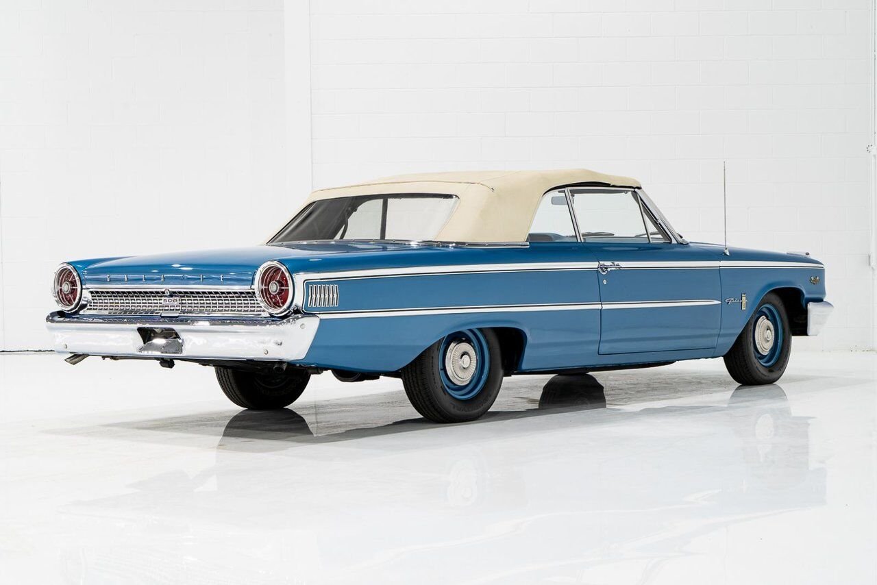 Ford Galaxie 500 *PRIX EN USD* 406 Cu In TriPower 4-Speed Convertible 1963 Bleu Montréal - photo #34