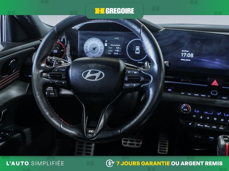 Hyundai Elantra 729693 | N Line Ultimate AUTO AC CUIR TOIT NAV GR ELEC MAGS 2025 Blanc Laval - photo #18