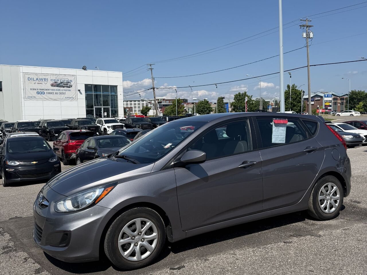 2014 HYUNDAI ACCENT GLS/GS Voiture à hayon, 5 portes, boîte automatique GL Grey Gatineau - photo #7