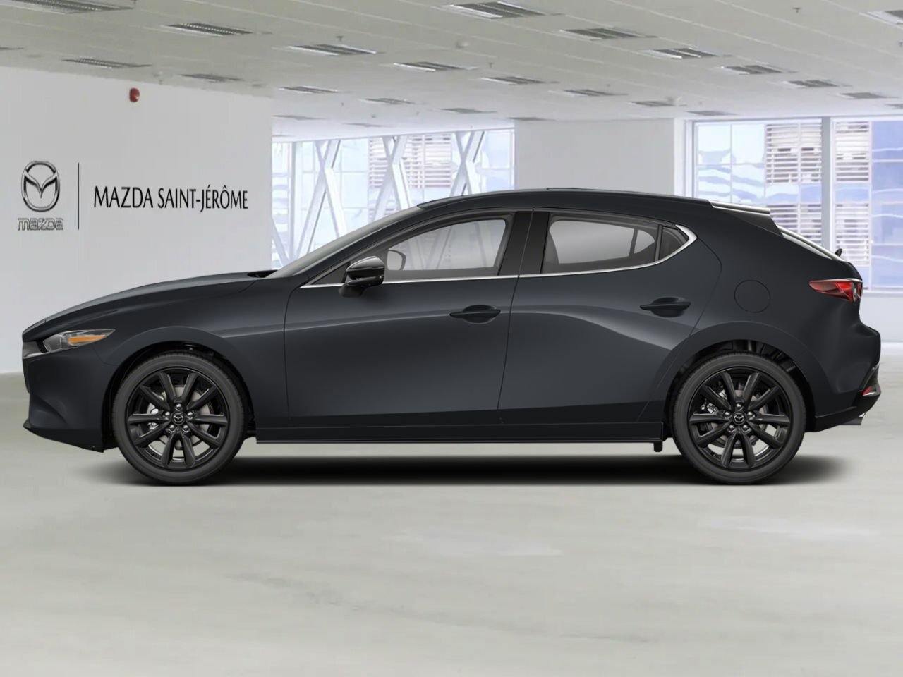 2026 MAZDA Mazda3 Sport GT avec moteur turbo BA TI i-ACTIV Jet Black Mica Saint-Jérôme - photo #1