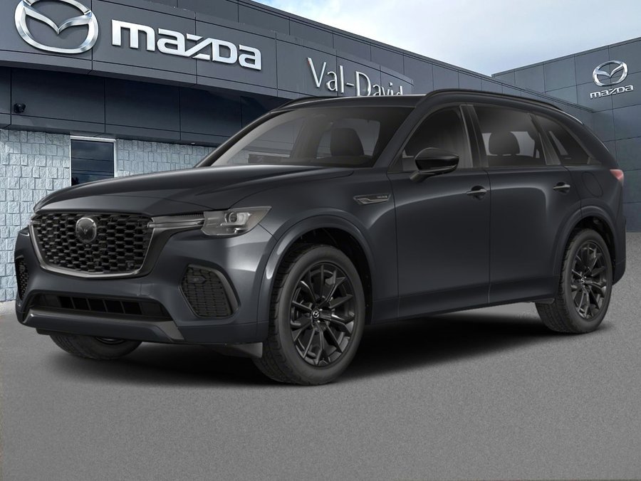 Mazda CX-70 hybride léger GT-P, 5 passagers, Mode hybride, awd, toit ouvrant panoramique, cuir, navigation, écran central de 2026 Noir de jais mica