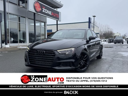 2019 Audi A3 berline 2019 Black