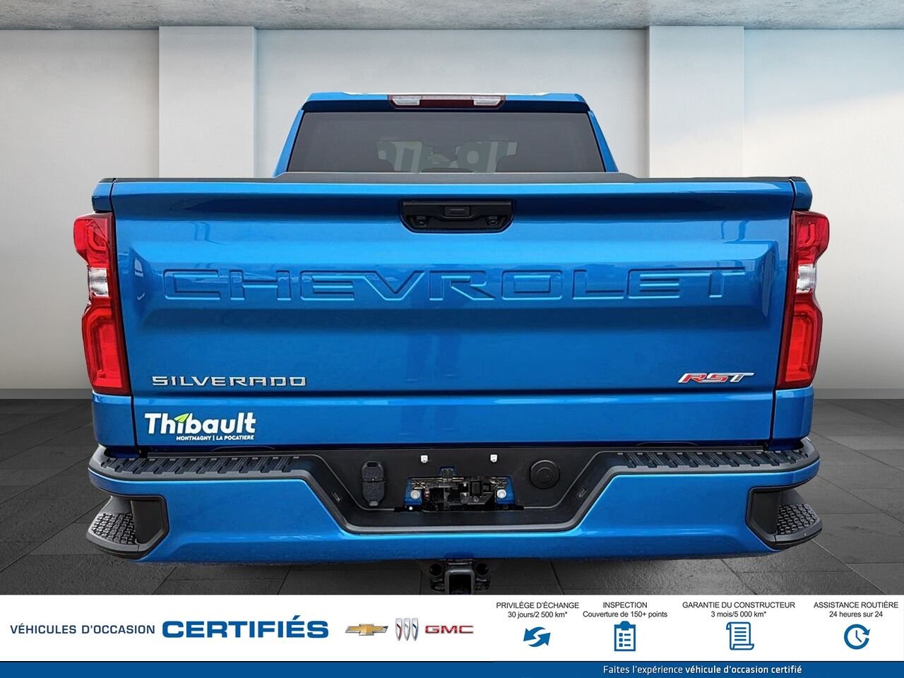 CHEVROLET SILVERADO RST cabine multiplace 4RM 157 po 2024 Bleu Montmagny - photo #2
