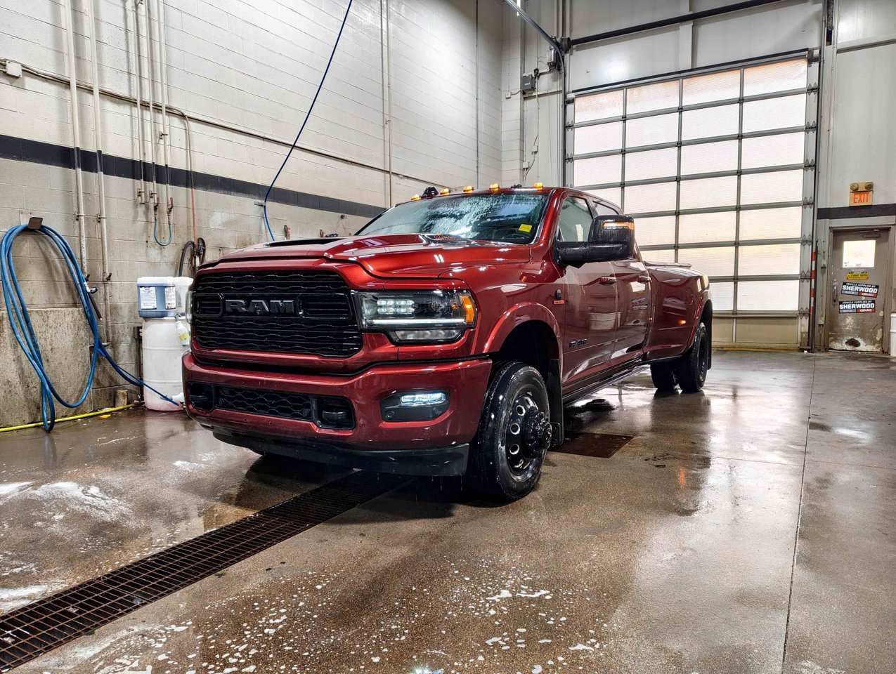 2023 Ram 3500 Limited 4x4 Crew Cab 8' Box Red Sherwood Park - photo #3