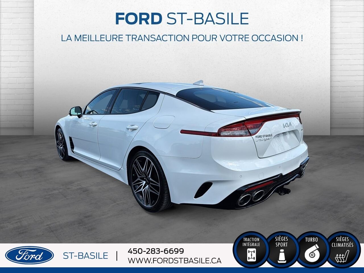 Kia Stinger 2023 Blanc Saint-Basile-le-Grand - photo #4