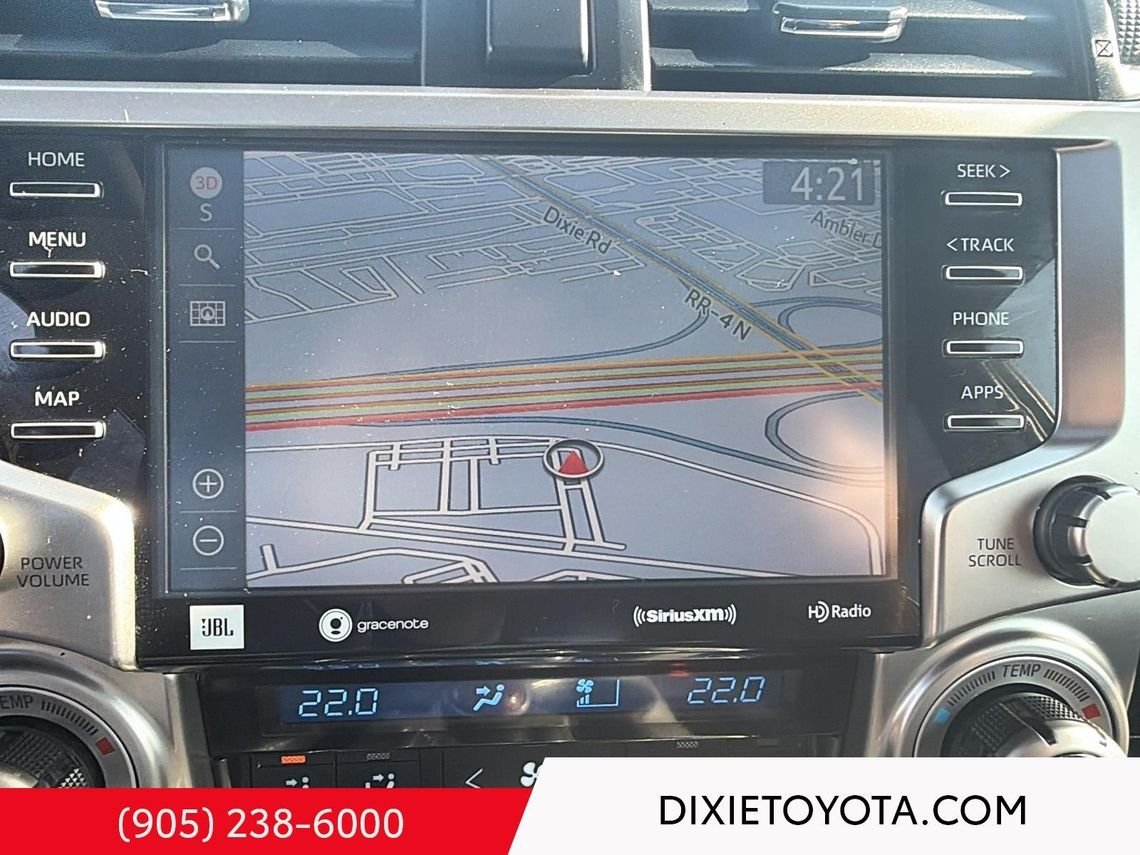 2021 Toyota 4Runner Power Sunroof, Leather Interior, Heated Seats, Alloy Wheels, Heated Steering Wheel, Running Boards, Bluetooth Midnight Black Metallic Mississauga - photo #30