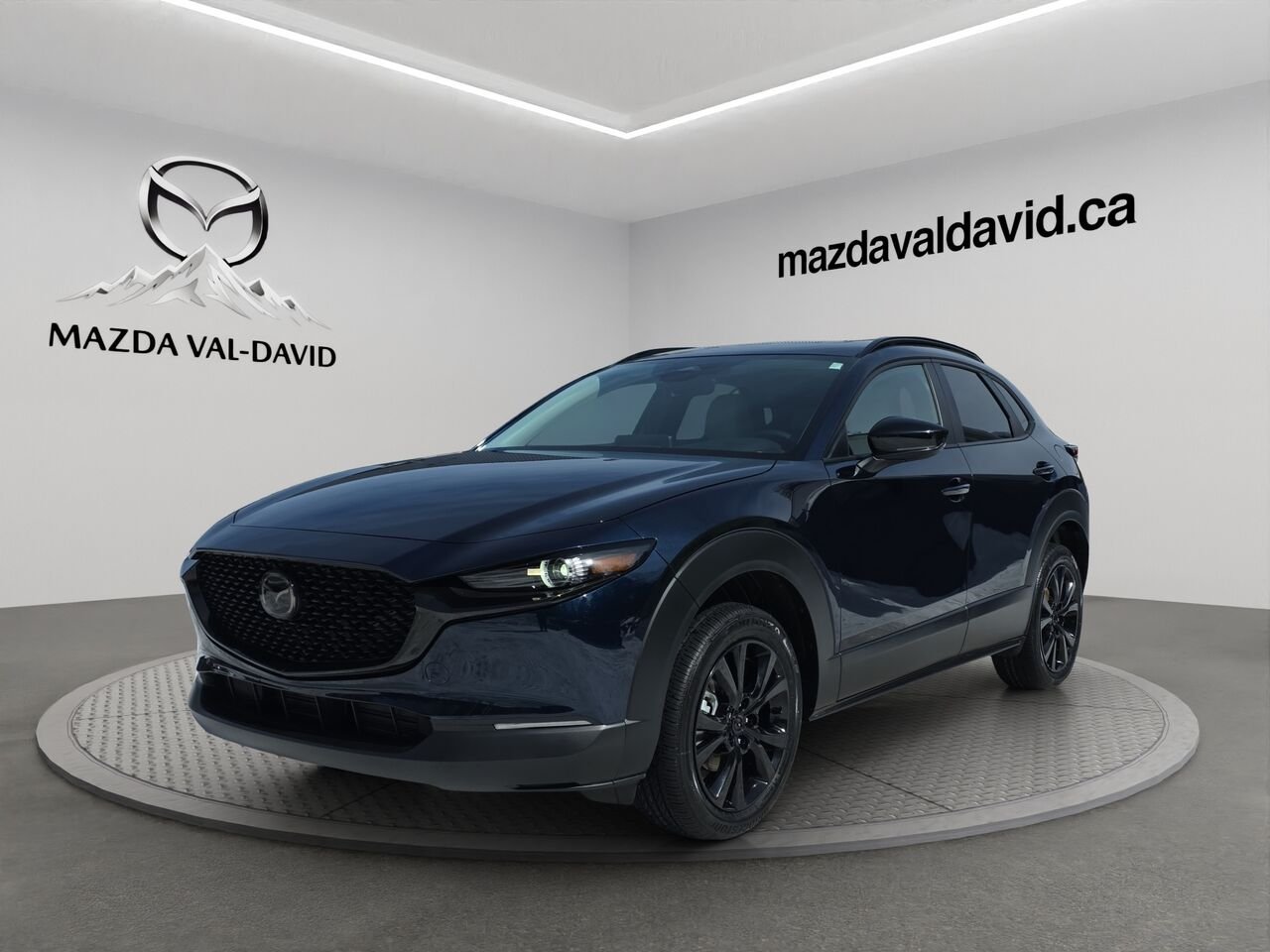 2026 Mazda CX-30 GS AWD 2.5 S Kuro AWD, Toit ouvrant, Sièges en similicuir, Barre de toit peintes. Deep Crystal Blue Mica Val-David - photo #0