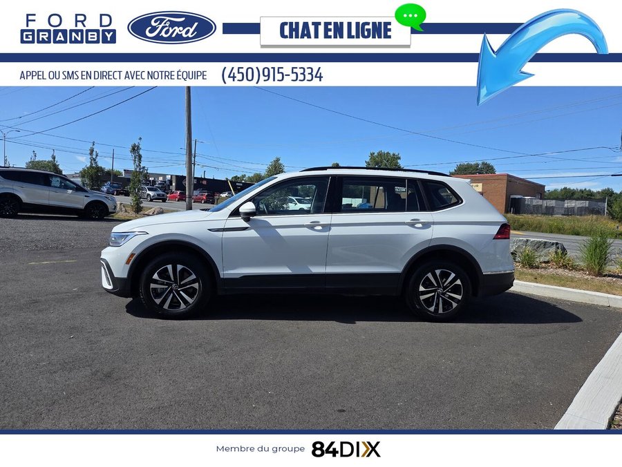 Volkswagen Tiguan Trendline AWD, CAMERA, ANDROID AUTO 2023 Blanc