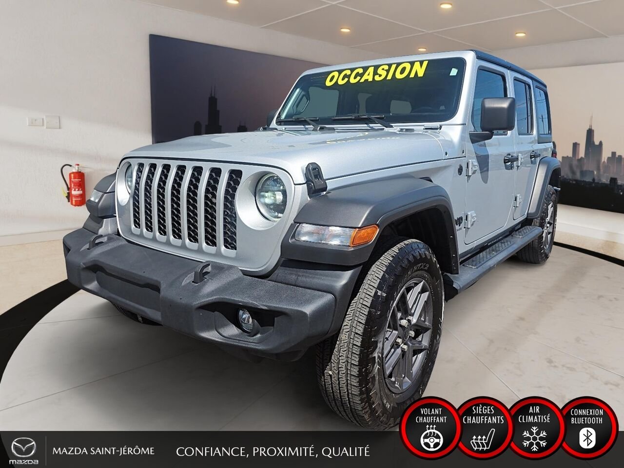 2024 Jeep Wrangler Sport S 4 portes | 2 TOITS | AUTOMATIQUE Grey Saint-Jérôme - photo #0