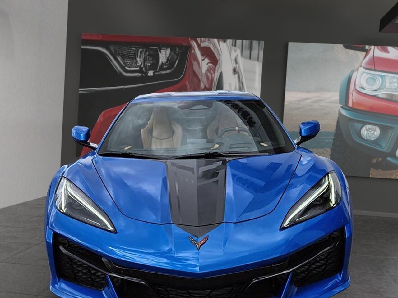 Blue 2025 Chevrolet Corvette Coupe Rear-Wheel Drive Automatic