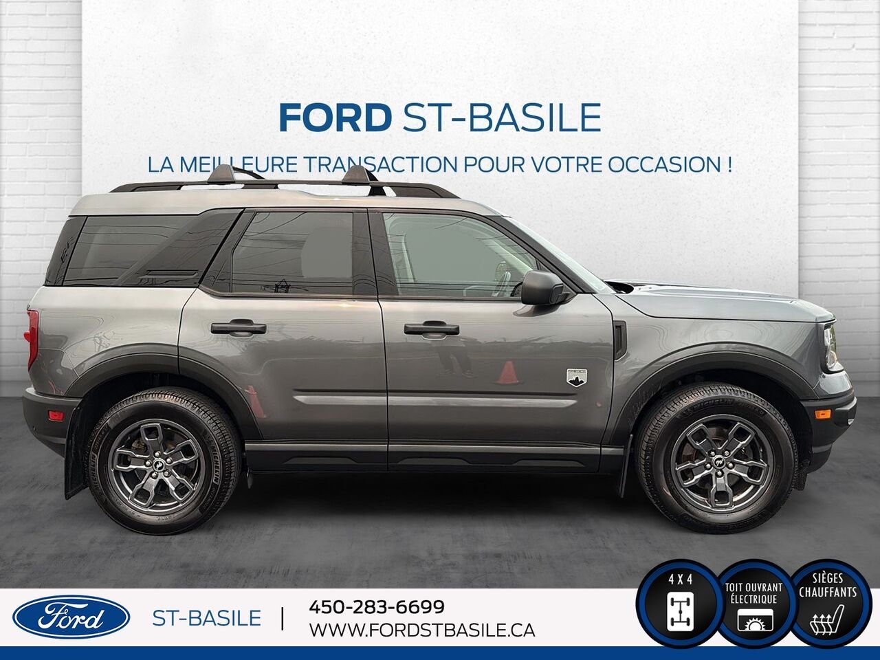 2021 Ford BRONCO Grey Saint-Basile-le-Grand - photo #8
