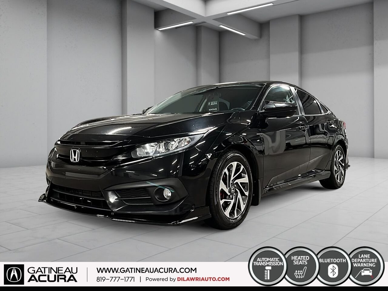 2018 Honda Civic SE Black Gatineau - photo #0