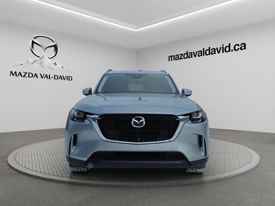 Mazda CX-90 hybride rechargeable GS-L AWD, 7 passagers, Volant chauffant, Sièges chauffant, Toit ouvrant panoramique 2024 Gris