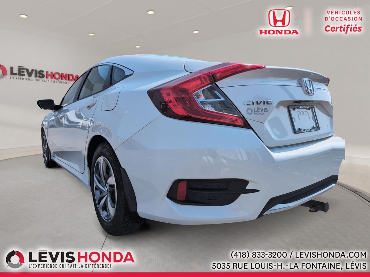 Honda Civic LX LX BM 2019 Blanc Lévis - photo #11