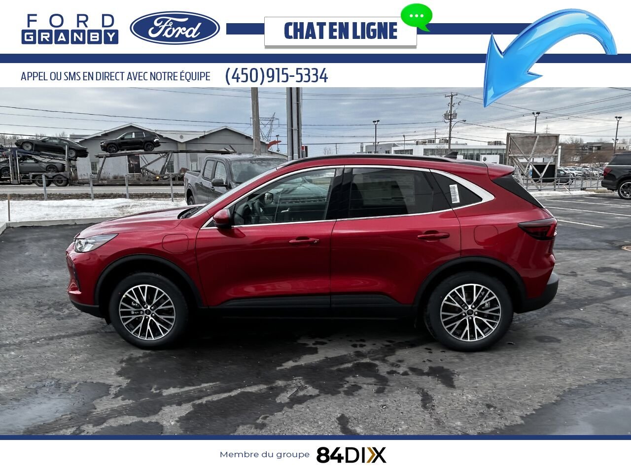 Ford Escape 2025 Rouge vitesse métallisé teinté verni Granby - photo #5