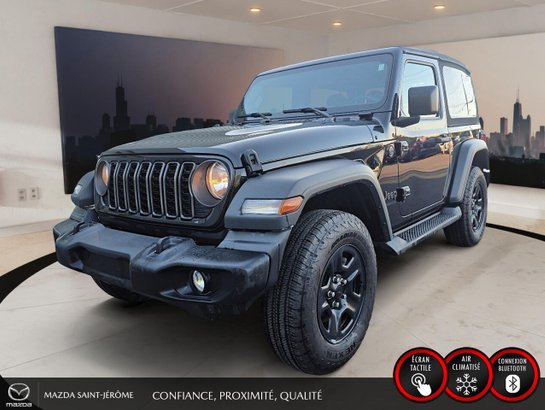 2024 Jeep Wrangler Sport | A/C | 4x4 | AUTOMATIQUE | V6 | Black
