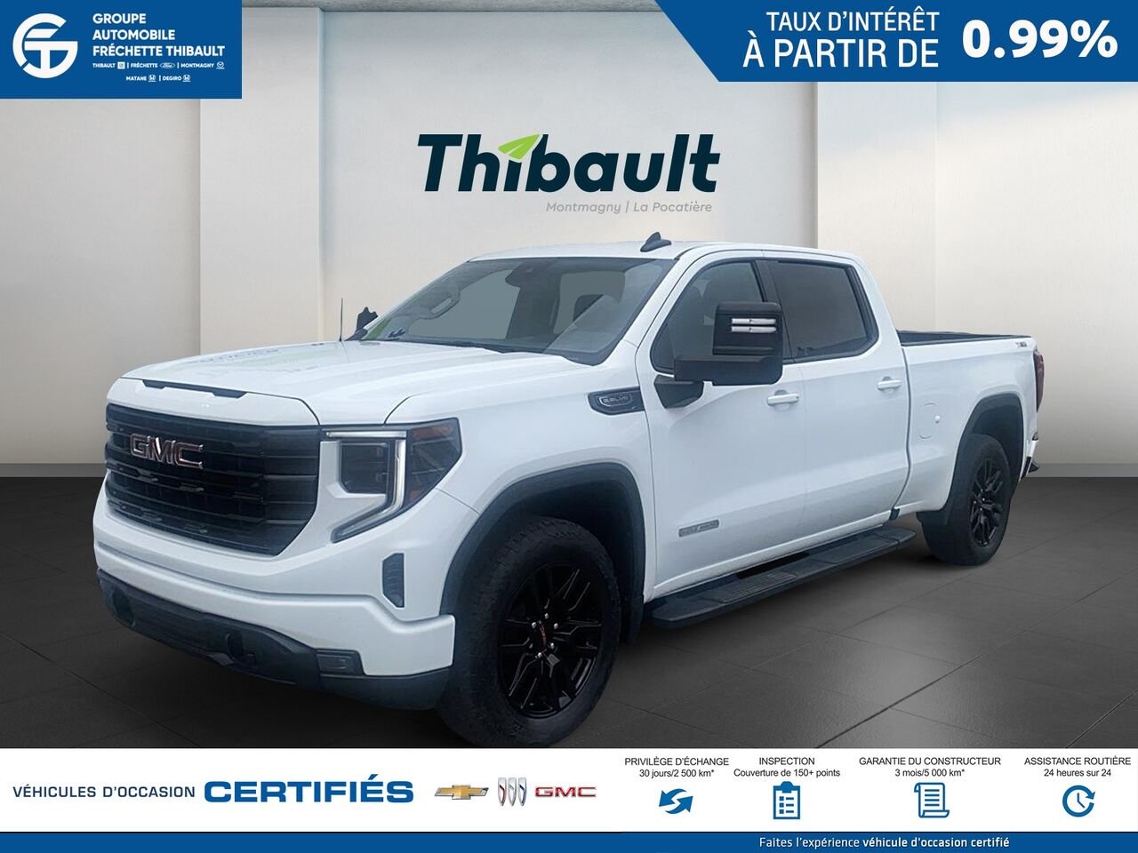 2024 GMC SIERRA Elevation cabine multiplace 4RM 157 po White Montmagny - photo #0
