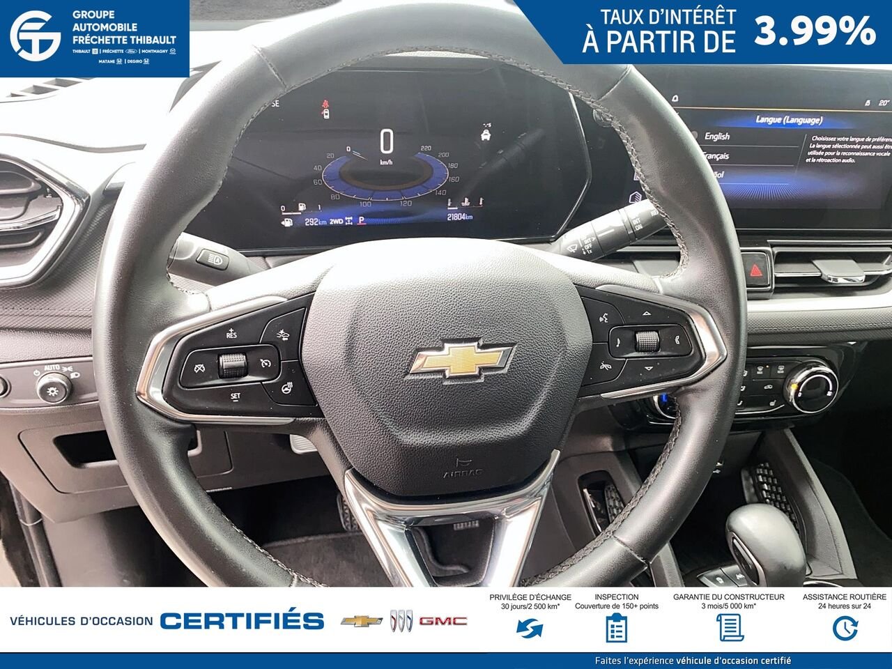2024 CHEVROLET TRAILBLAZE Traction intégrale, 4 portes LT Black Montmagny - photo #10