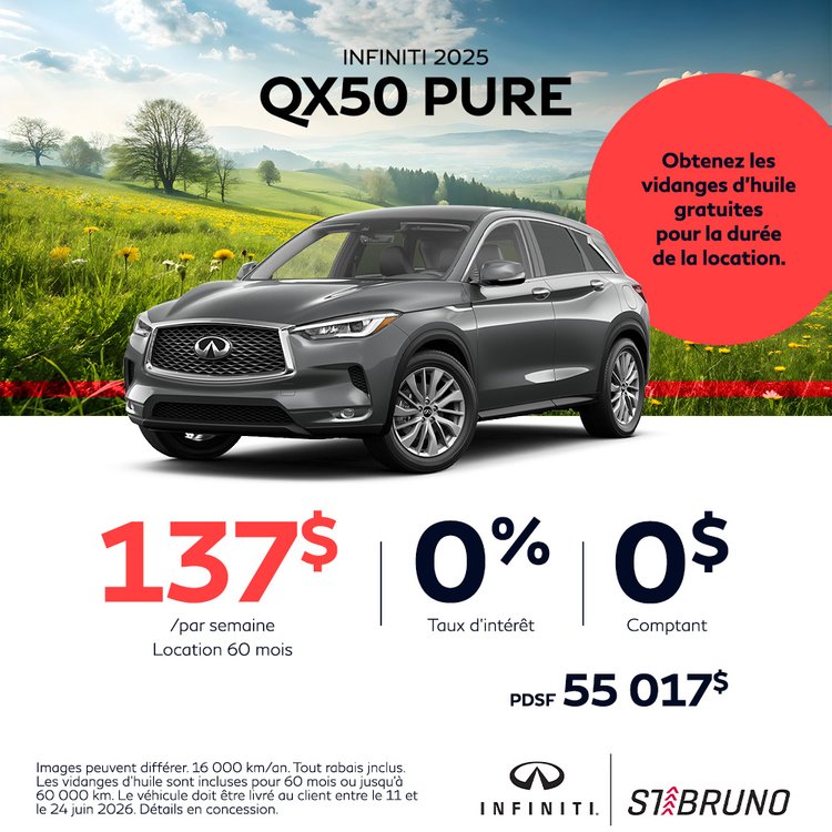 St bruno infiniti promo juin QX50 PURE 2025 FR  v2jpg