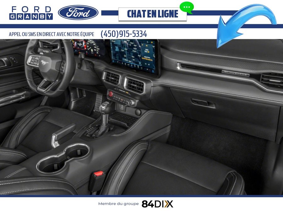 Ford Mustang EcoBoost décapotable 2026 Noir ombre