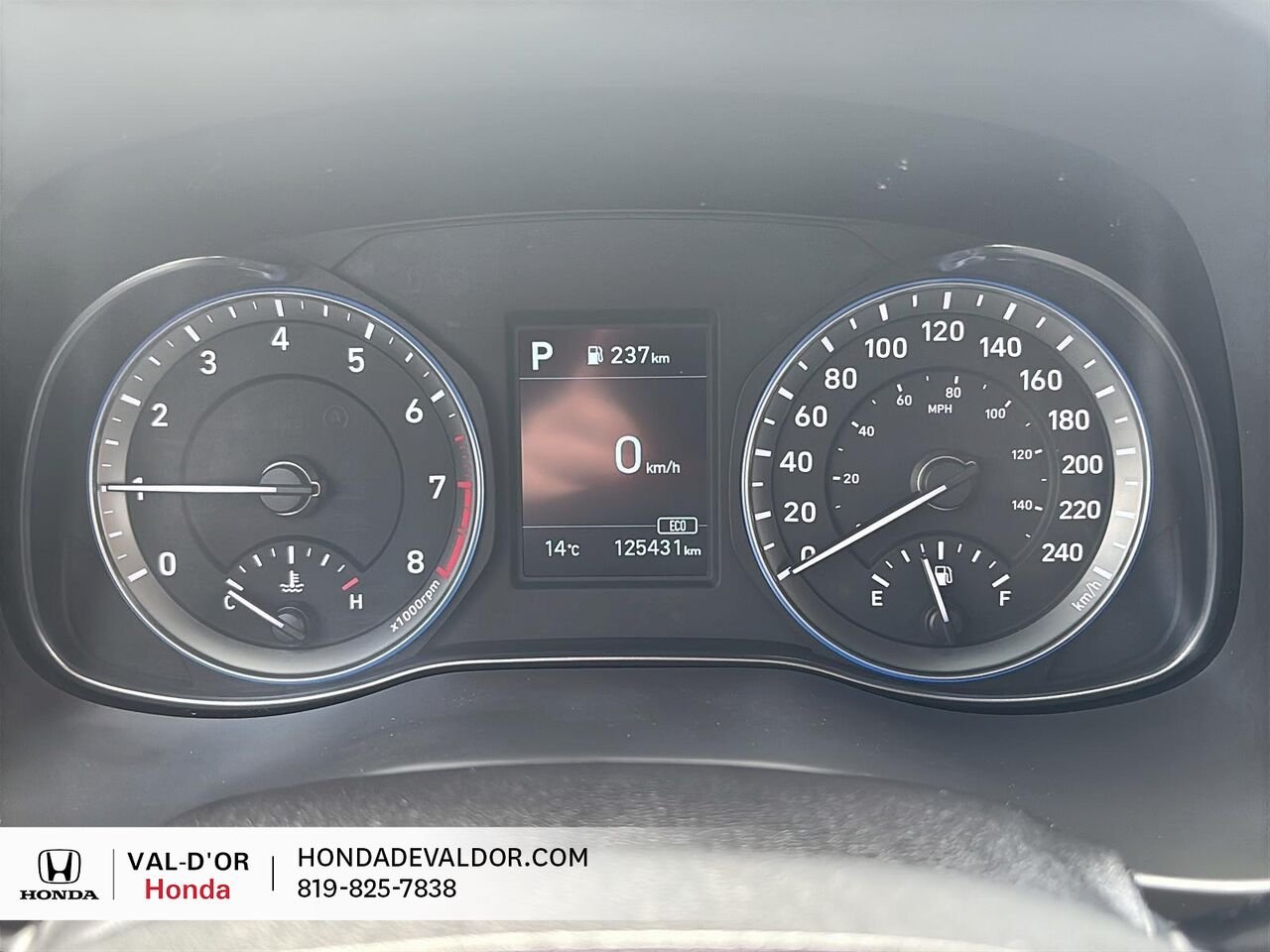 Hyundai Kona 2.0L Preferred AWD 2019 Orange Val-d'Or - photo #8
