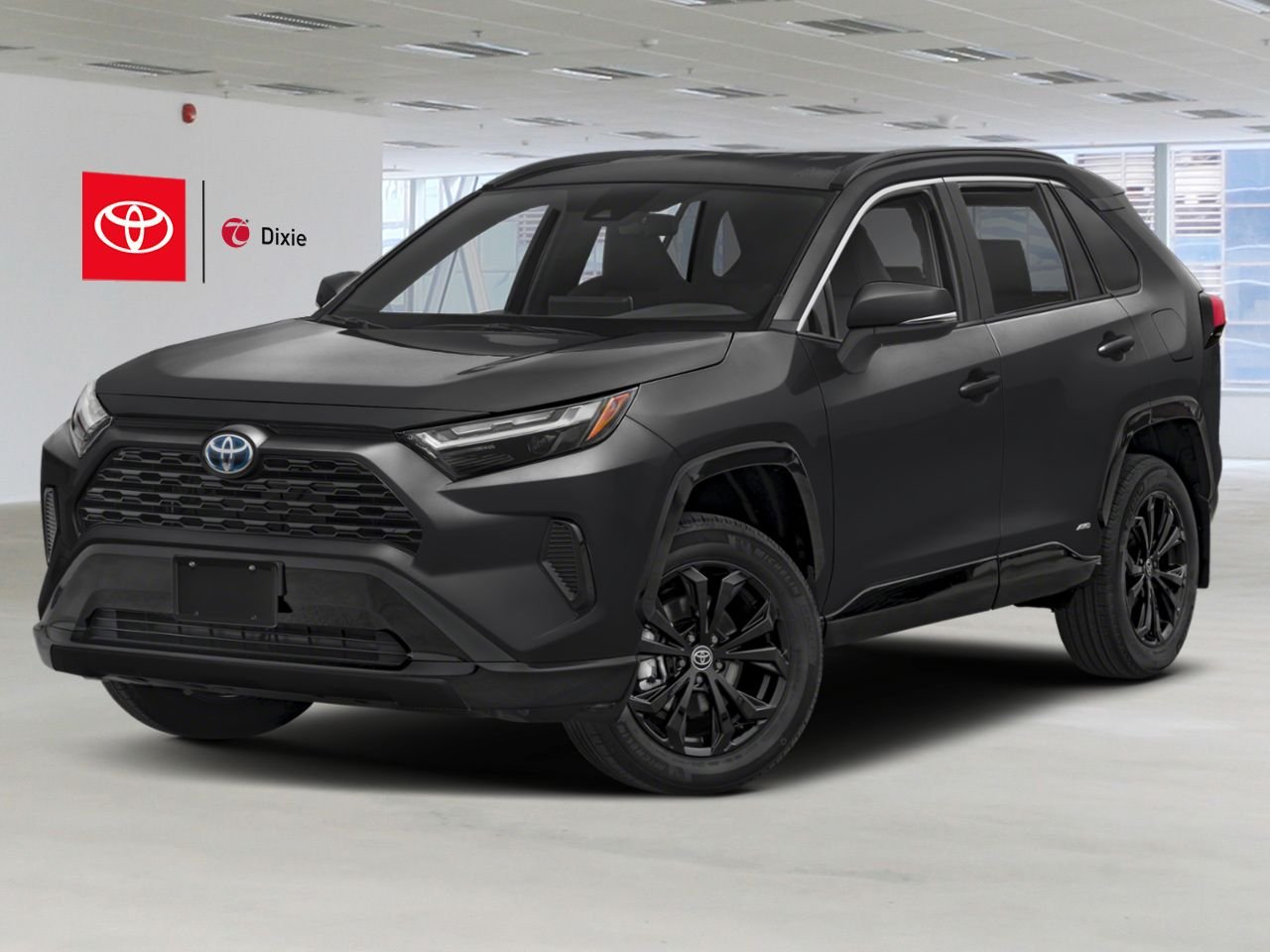 2023 Toyota RAV4 HYBRID SE AWD / CLEAN CARFAX / HEATED SEATS / MOONROOF / ALLOY WHEELS / CARPLAY AND ANDROID AUTO Black Mississauga - photo #0