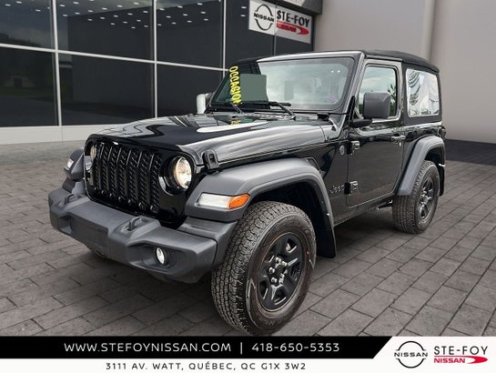 Jeep Wrangler SPORT SOFT TOP QUICK ORDER PACK S6832 2024 Noir