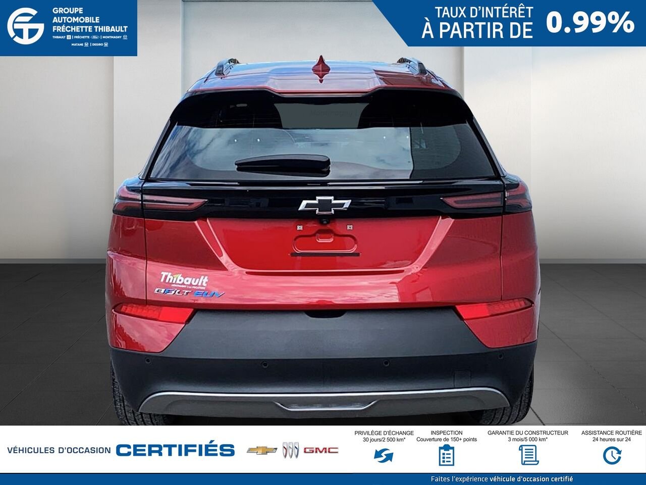 CHEVROLET BOLT EUV L Traction avant 4 portes LT 2023 Rouge Montmagny - photo #2